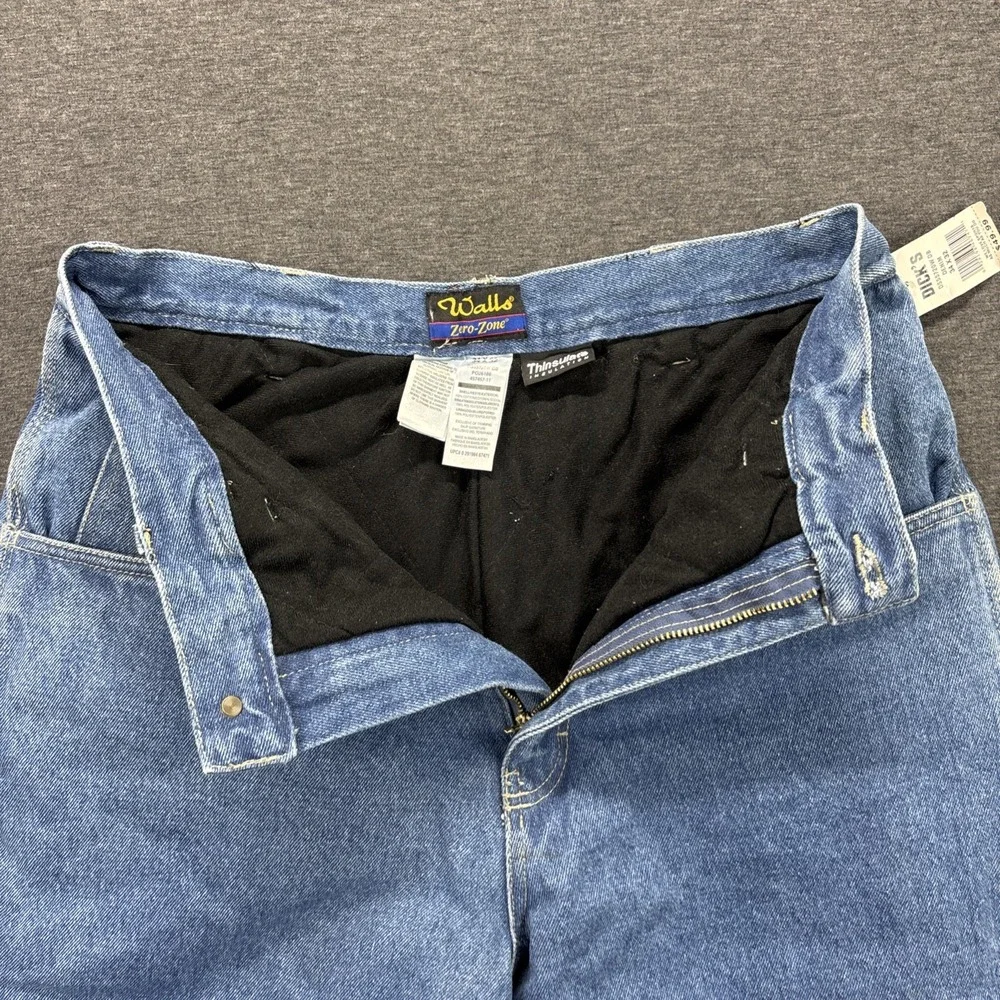 Walls Zero Zone Thinsulate Carpenter Jeans Mens 32x32 TAG-34x32 Fleece Lined NEW